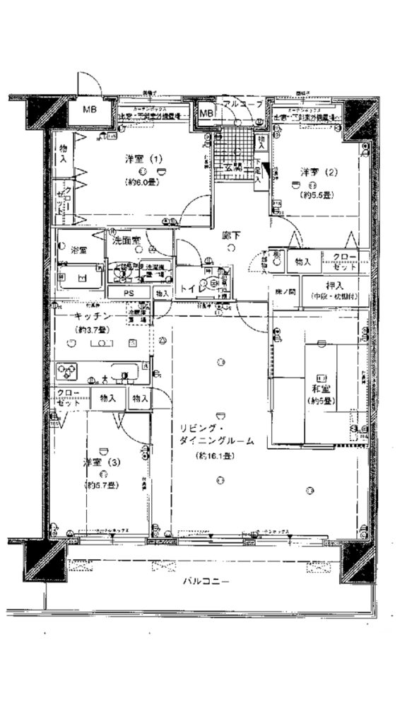 さくらマンション小松川間取り図