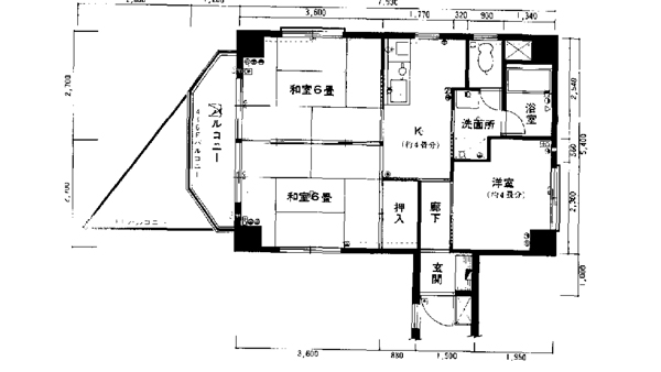 エスカイヤ本千葉間取り図